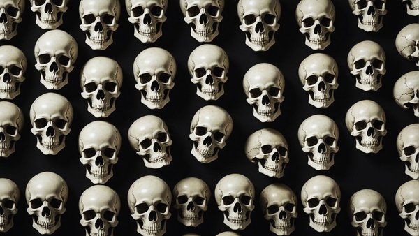 Papier peint tête de mort pour une déco audacieuse et unique