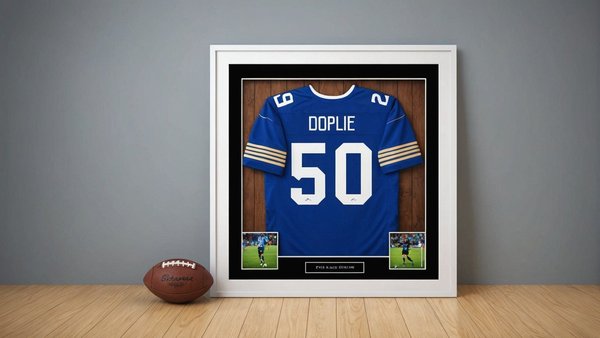 Cadre pour maillot de foot personnalisable avec montage facile