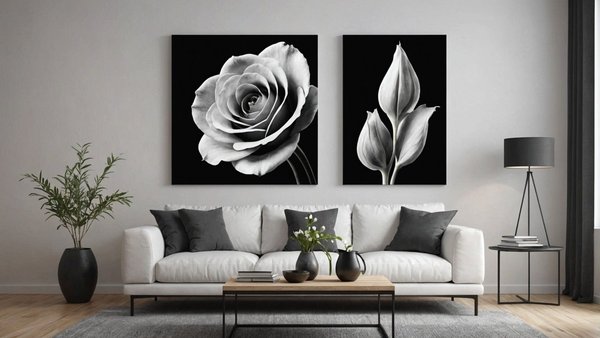 Ajoutez de l'élégance à votre intérieur avec des tableaux monochrome en noir et blanc